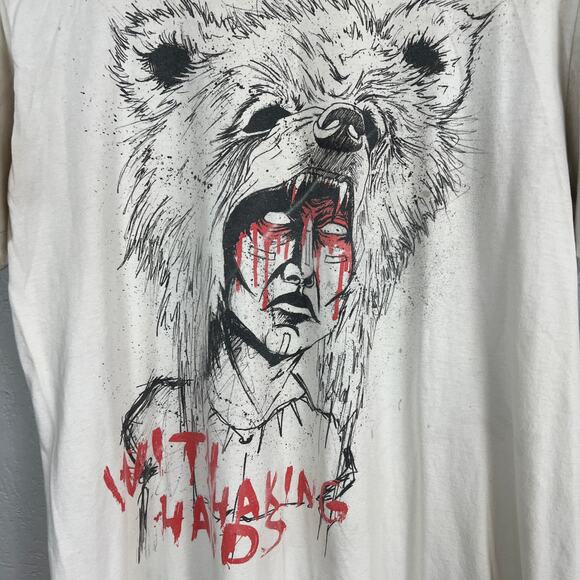 Anvil Tag Graphic Tee With Shaking Hands - M - Picture 3 of 6